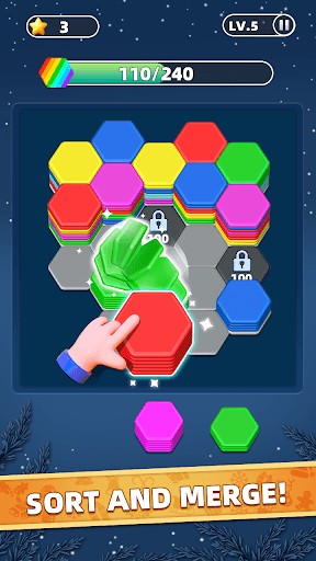 Hexa Master 3D - Color Sort screenshot 2 - screenshot