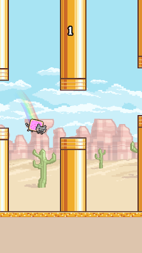Flappy Nyan: flying cat wings screenshot 6 - screenshot
