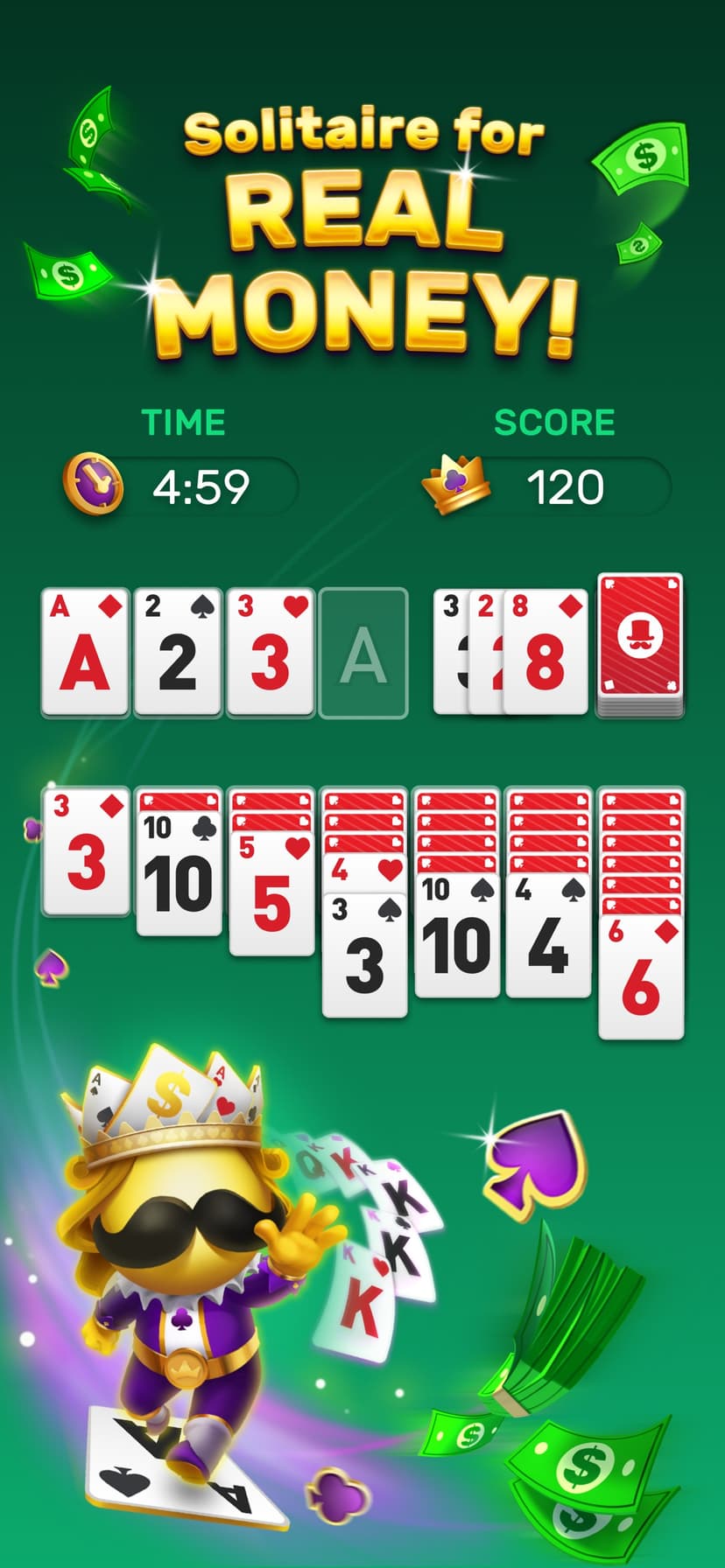 Solitaire Royale - Win Money screenshot 1 - screenshot