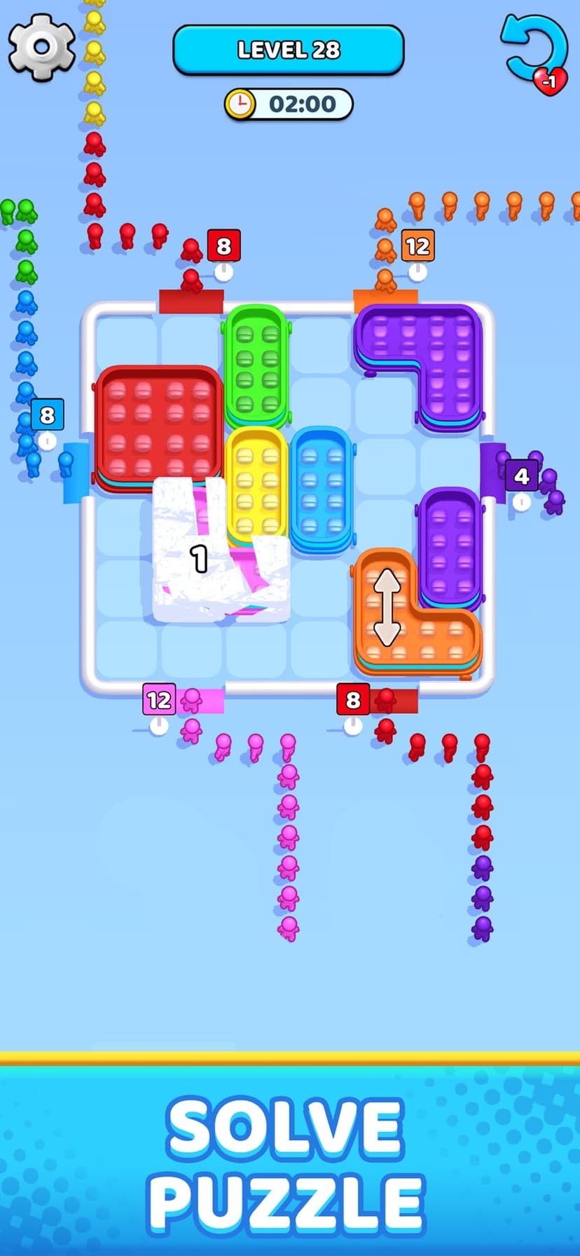 Sky Bus Jam Puzzle screenshot 1 - screenshot