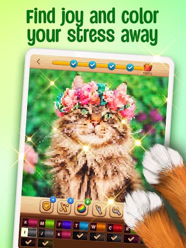 Cross-Stitch: Coloring Book screenshot 10 - screenshot