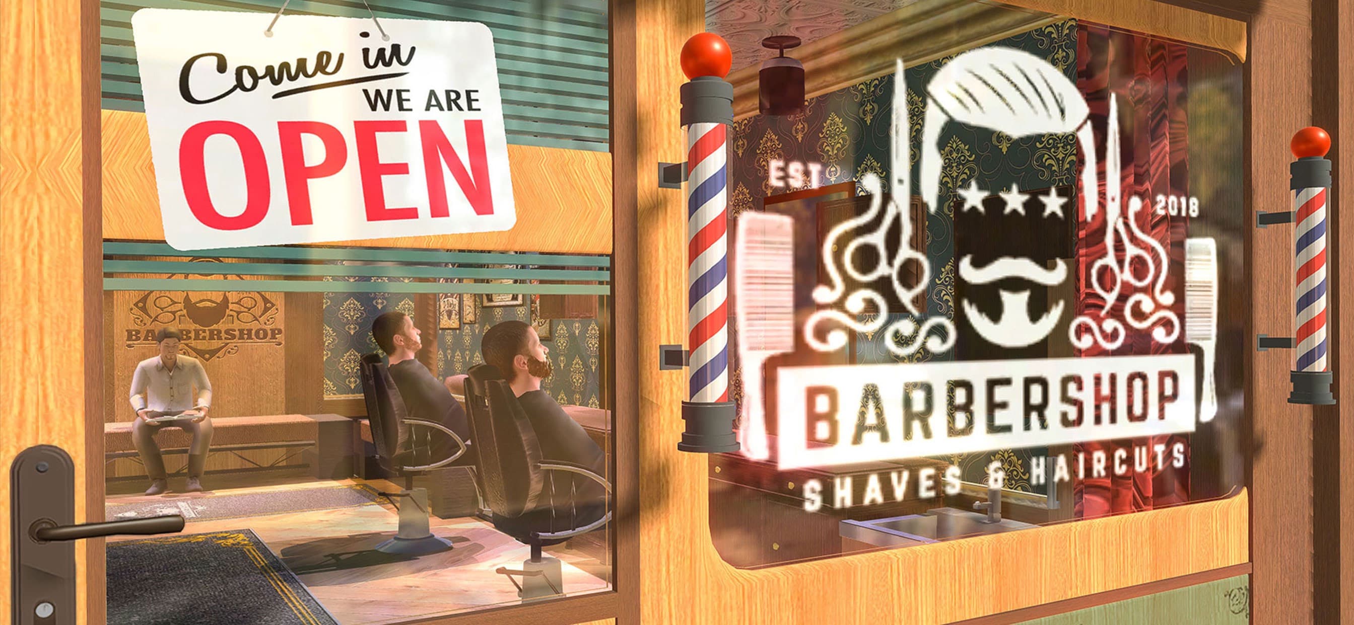 Barber Shop Hair Saloon Sim 3D screenshot 2 - screenshot