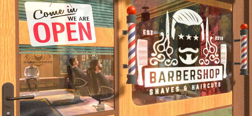 Barber Shop Hair Saloon Sim 3D screenshot 2 - screenshot