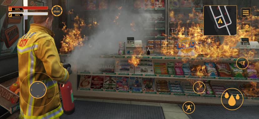 Firefighter:Car fire truck sim screenshot 1 - screenshot