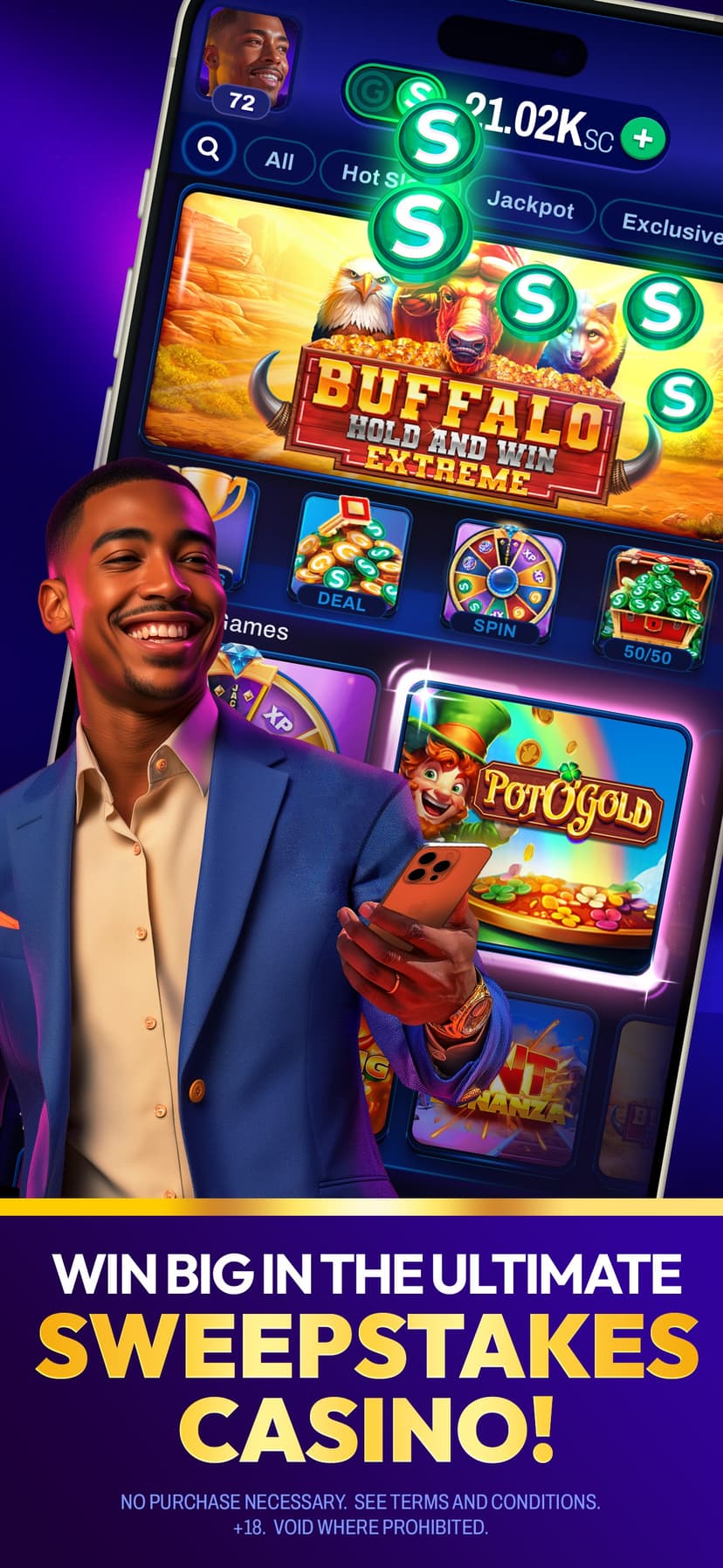 Sweeps Night - Social Casino screenshot 1 - screenshot