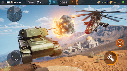 Massive Warfare: Tanks PvP War screenshot 4 - screenshot