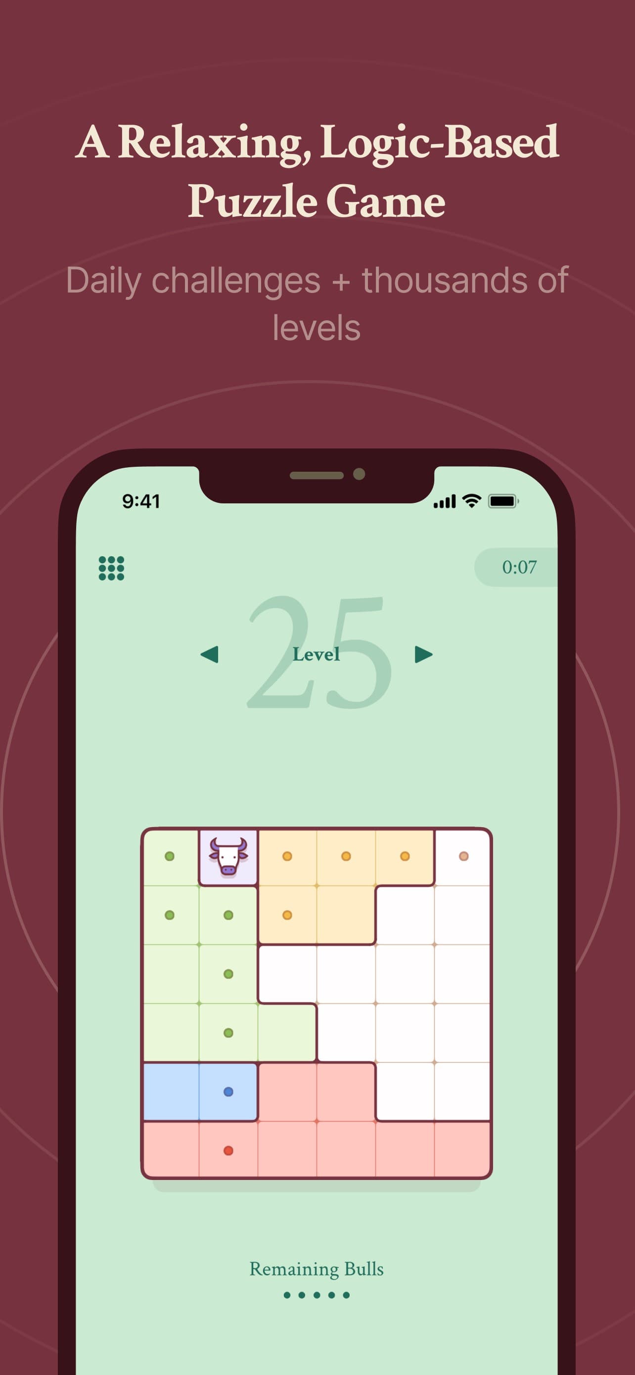Bullpen: Logic Puzzle Game screenshot 1 - screenshot