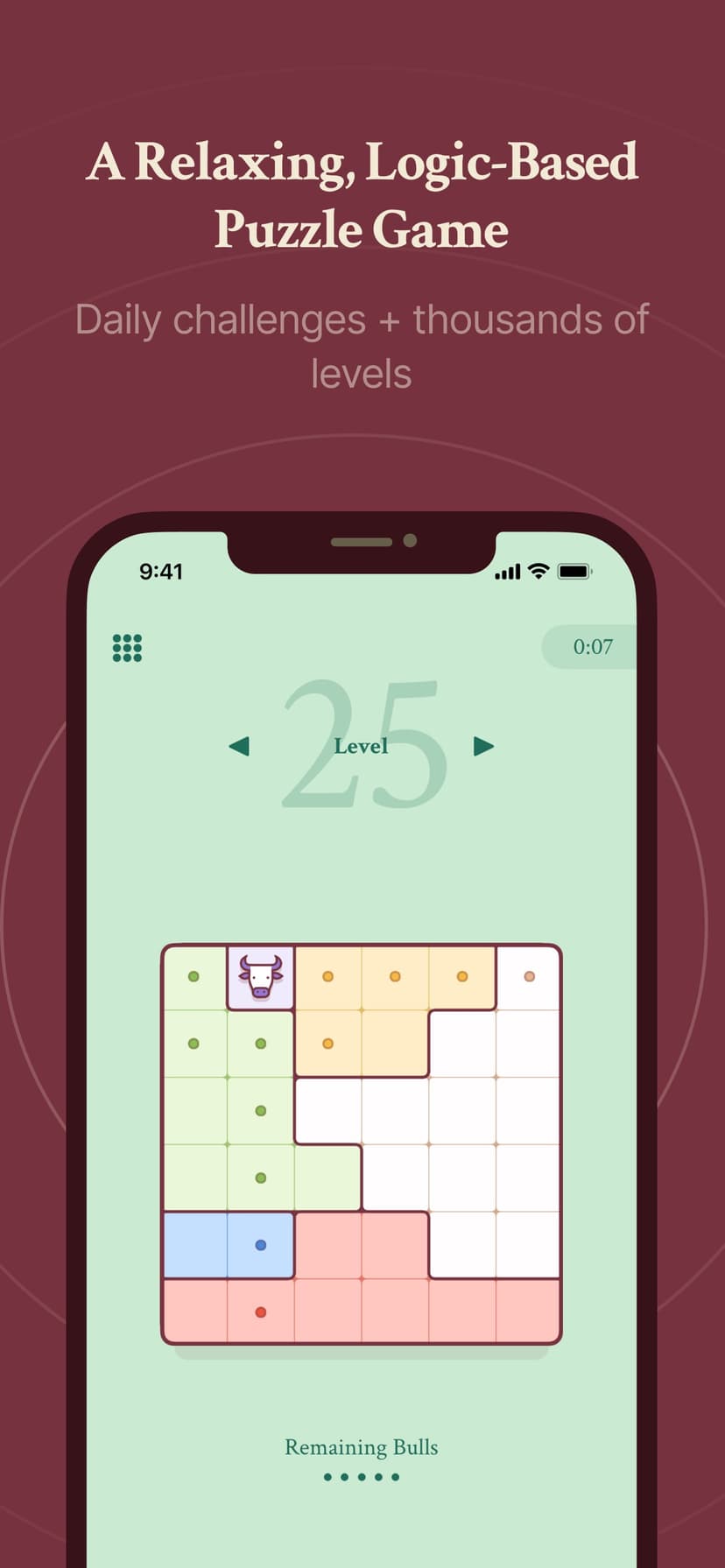 Bullpen: Logic Puzzle Game screenshot 1 - screenshot