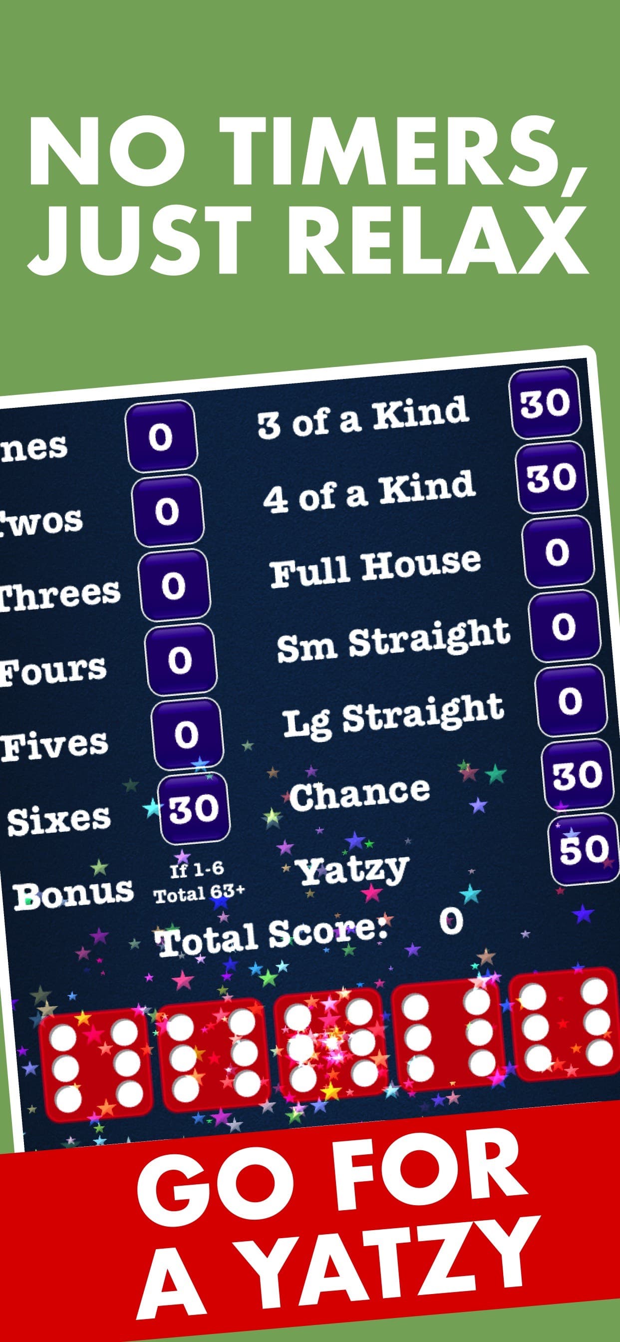Stress Free Yatzy Dice Game screenshot 2 - screenshot