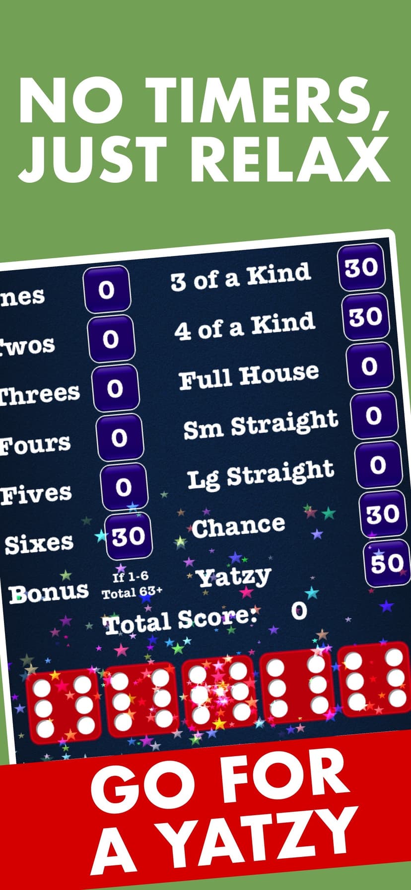 Stress Free Yatzy Dice Game screenshot 2 - screenshot