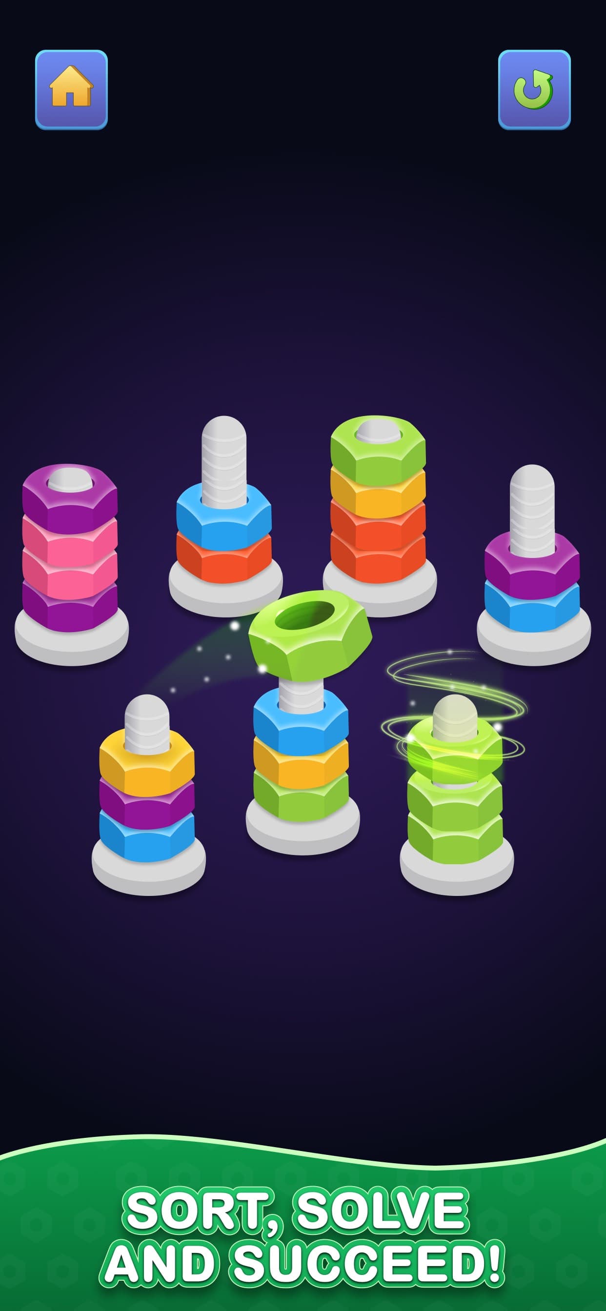 Nuts & Bolts - Color Sort Game screenshot 1 - screenshot