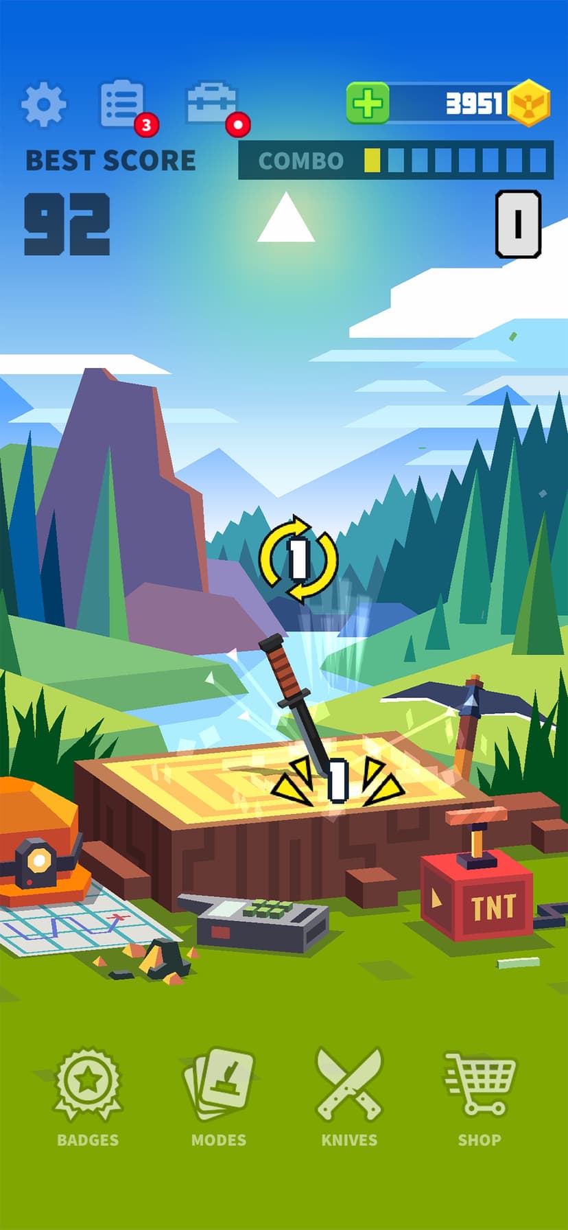Flippy Knife: Throw, spin, hit screenshot 1 - screenshot