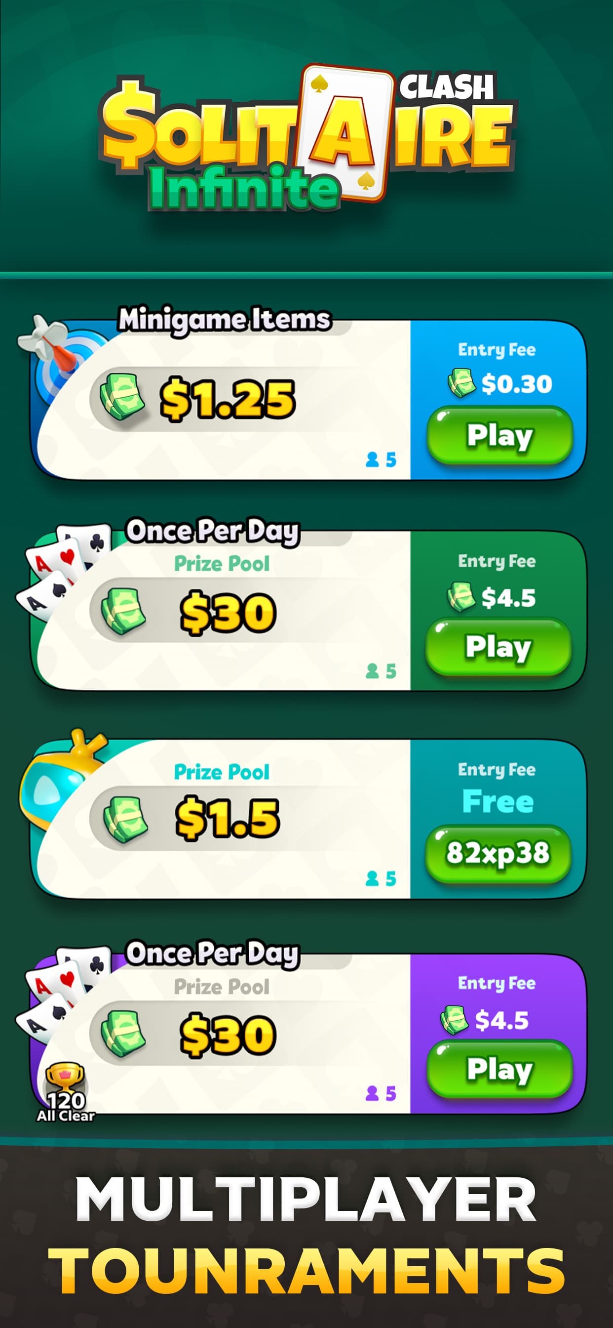 Solitaire Infinite: Win Cash screenshot 6 - screenshot