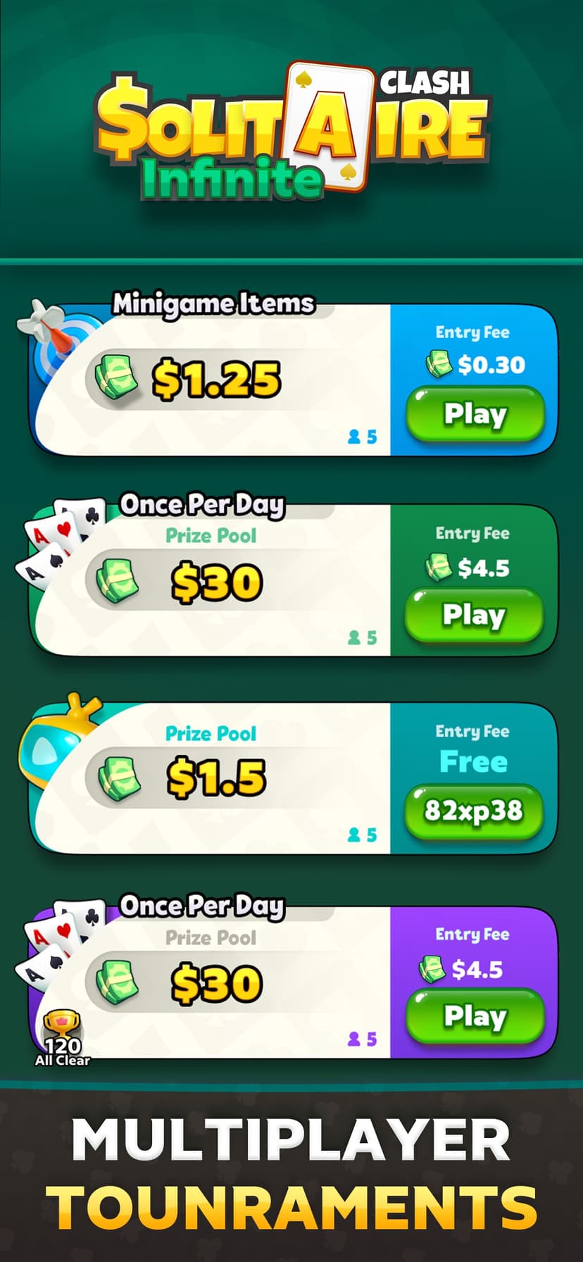Solitaire Infinite: Win Cash screenshot 6 - screenshot
