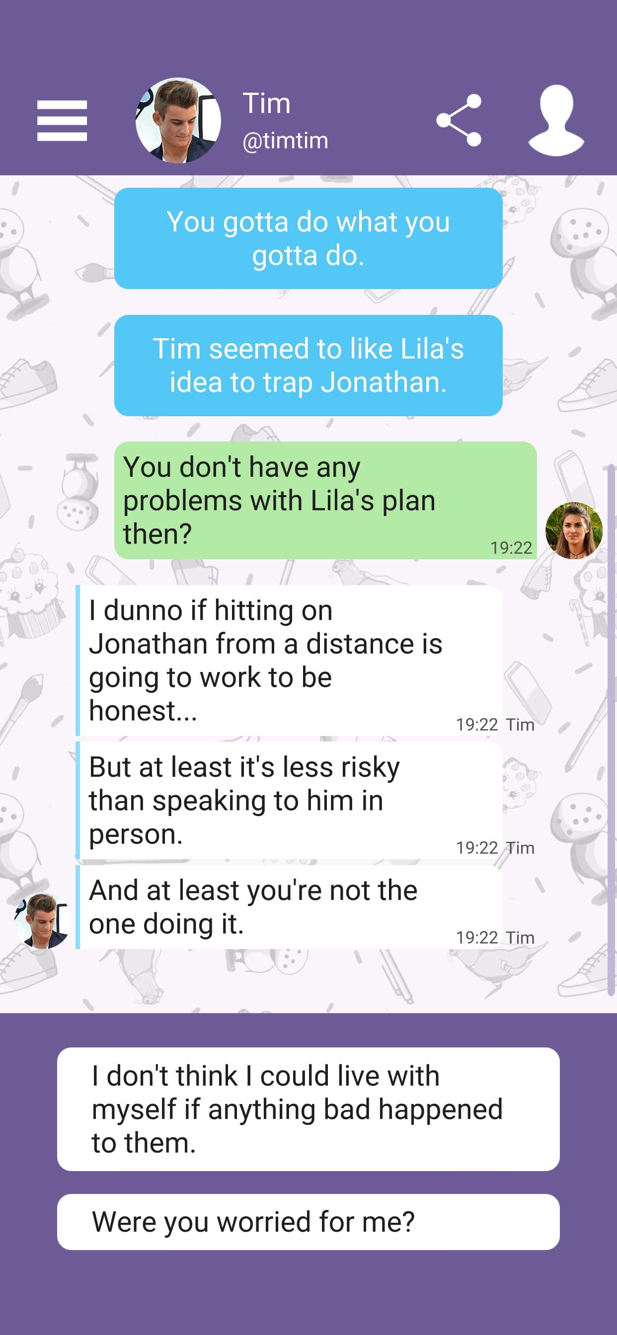 Hey Love Tim: Chat Story screenshot 4 - screenshot