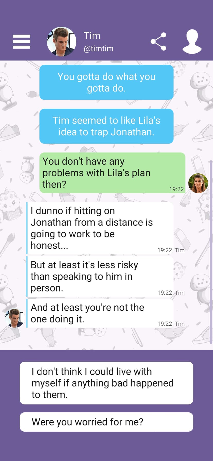 Hey Love Tim: Chat Story screenshot 4 - screenshot