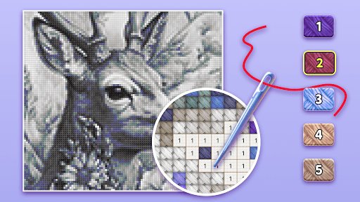 Cross Stitch: Color by Number screenshot 2 - screenshot