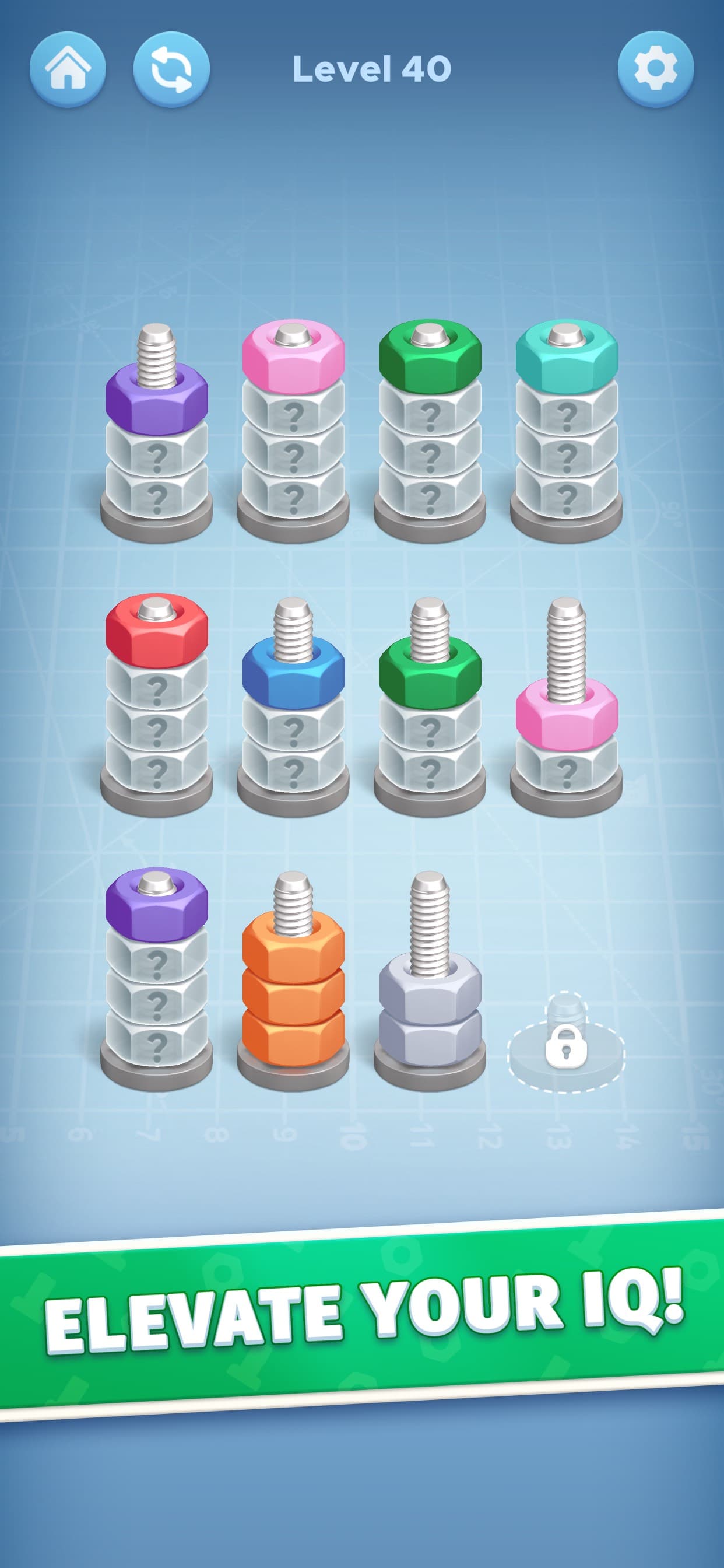 Nut Color Game - Sort Puz 3D screenshot 2 - screenshot
