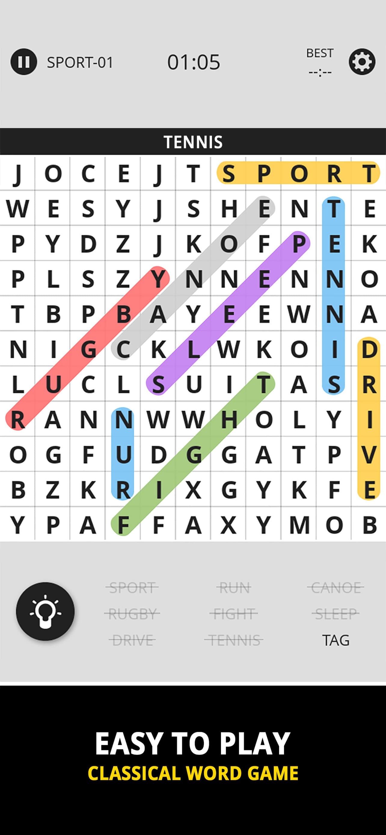 Word Search : Brain Training screenshot 1 - screenshot