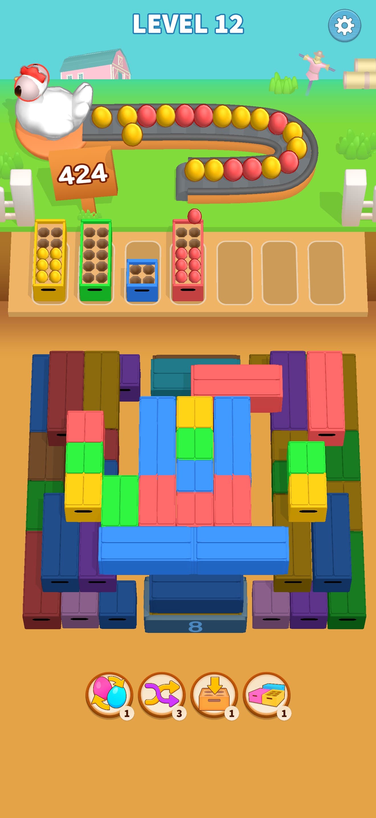 Egg Mania! - Packing Jam screenshot 2 - screenshot