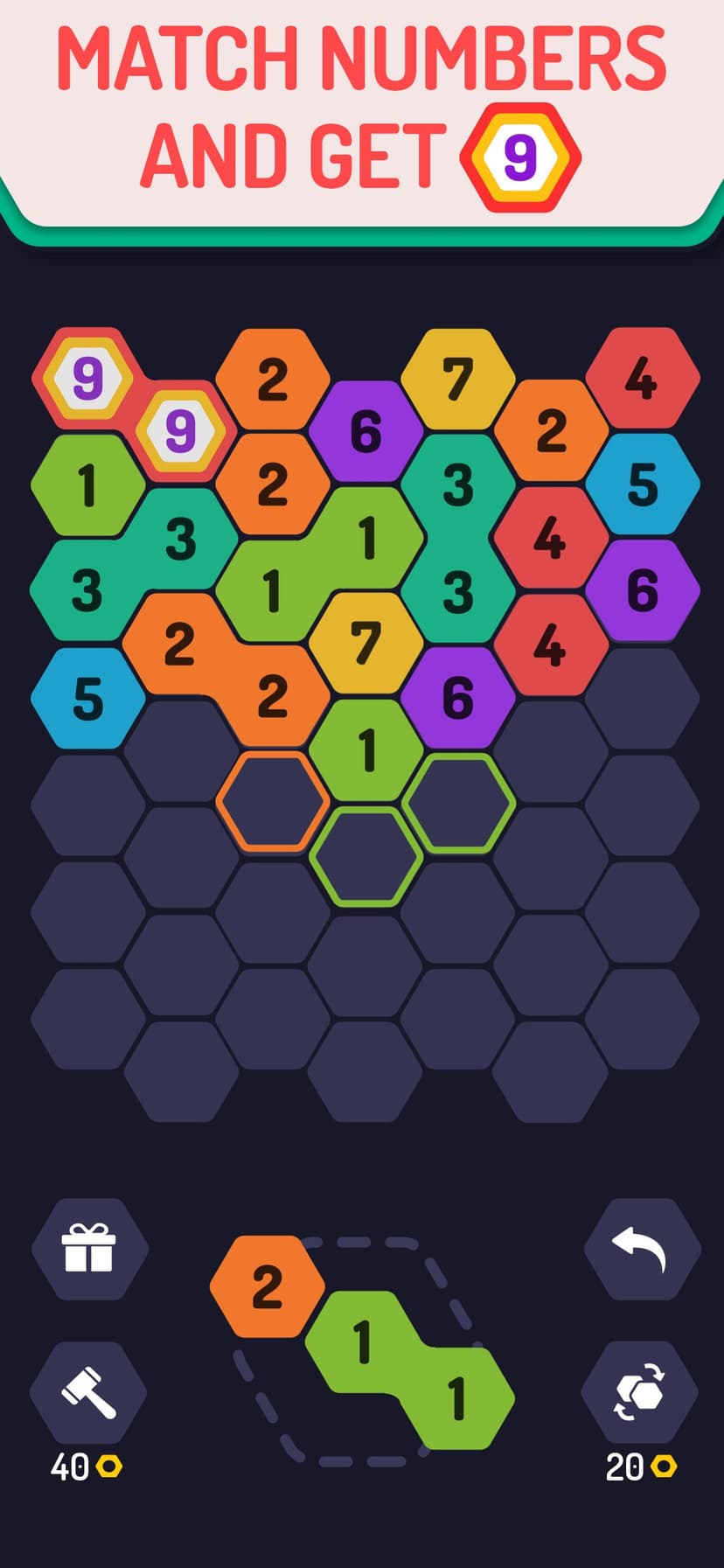 UP 9 - Hexa Puzzle! screenshot 1 - screenshot