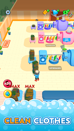 Laundry Rush - Idle Game screenshot 1 - screenshot