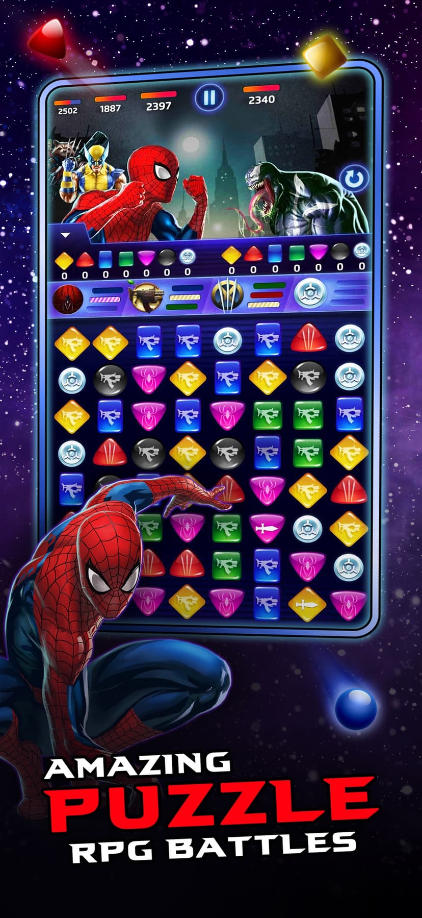 MARVEL Puzzle Quest: Hero RPG screenshot 1 - screenshot