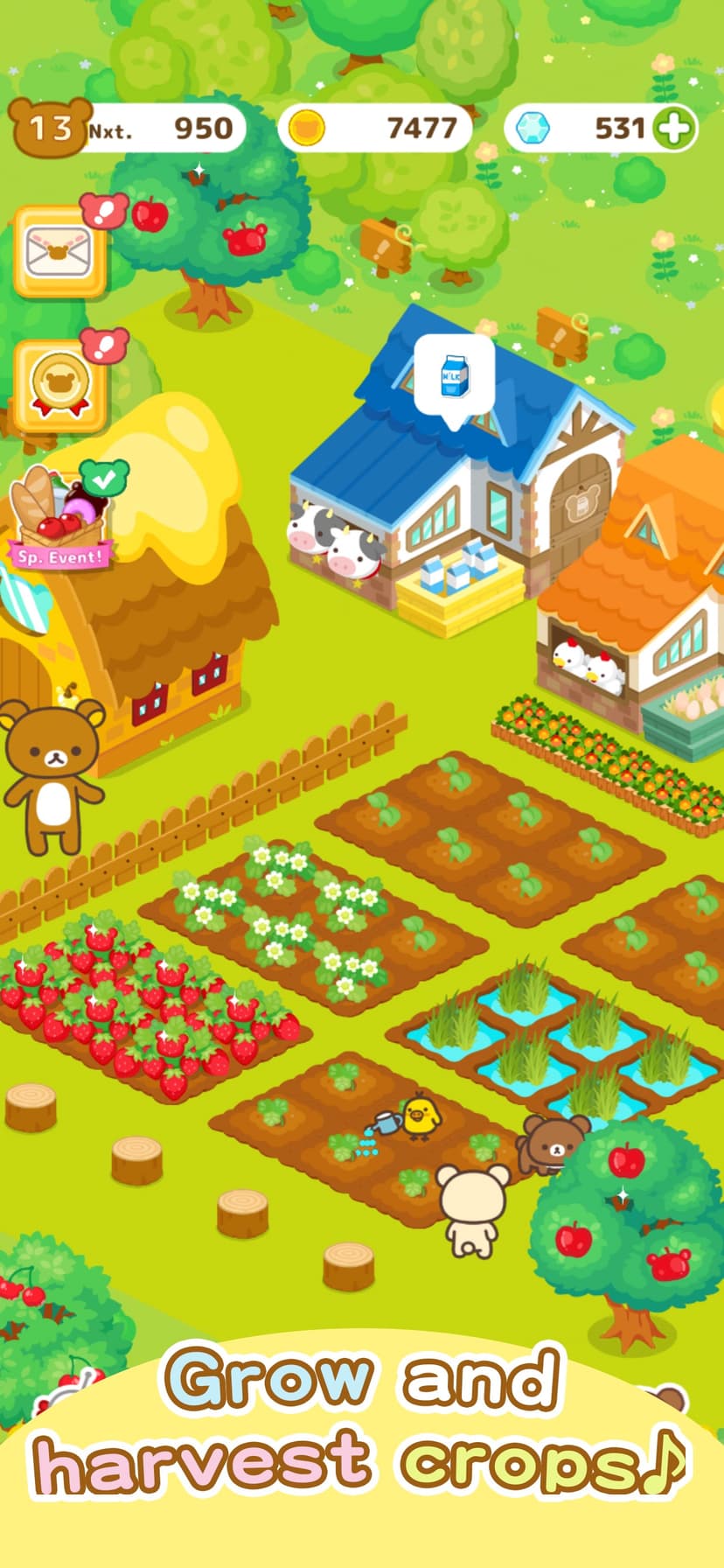 Rilakkuma Farm farming game screenshot 2 - screenshot