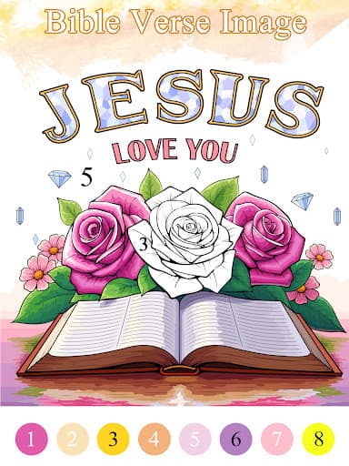 Bible Color Paint By Number screenshot 9 - screenshot