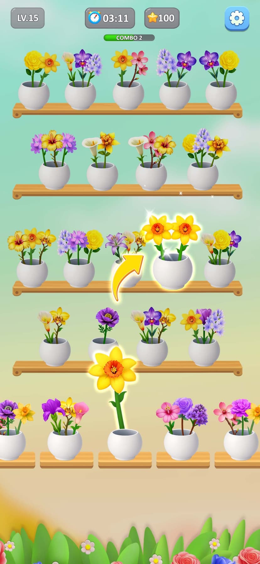 Flower Sort: Bloom Puzzle Game screenshot 1 - screenshot