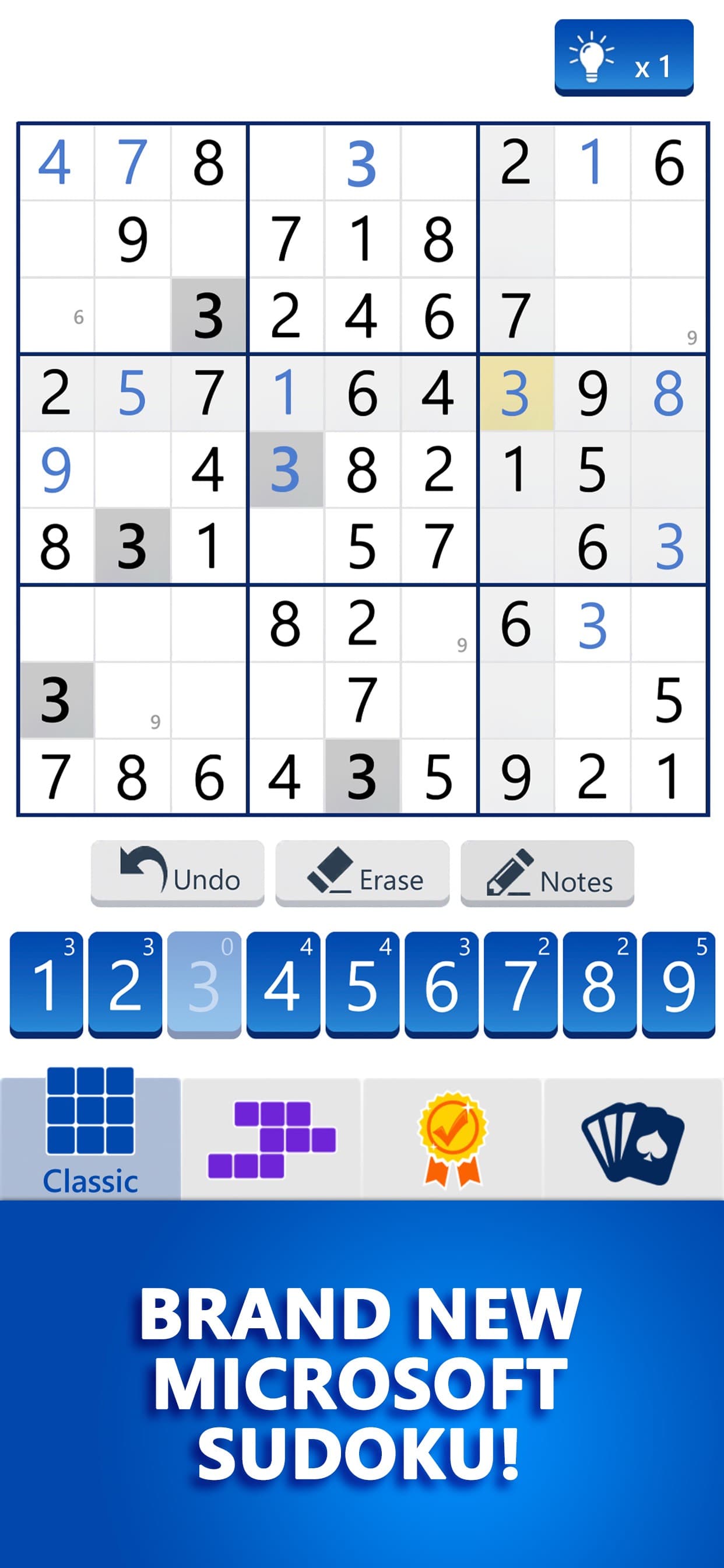 Microsoft Sudoku screenshot 1 - screenshot