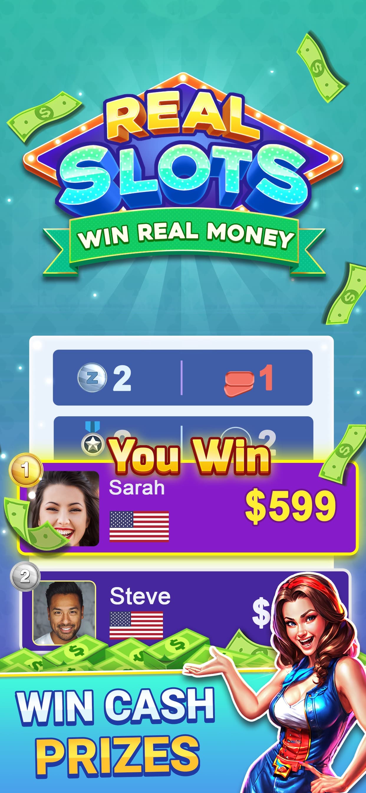 Real Slots for Real Money screenshot 1 - screenshot