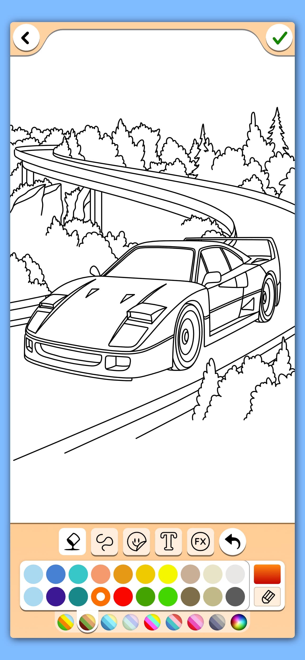 Cars coloring book game screenshot 2 - screenshot