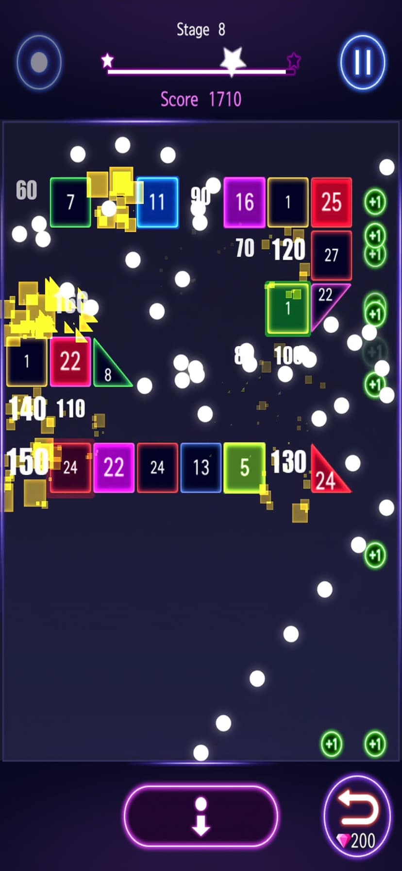 Bricks Breaker Hit - Glow Ball screenshot 3 - screenshot