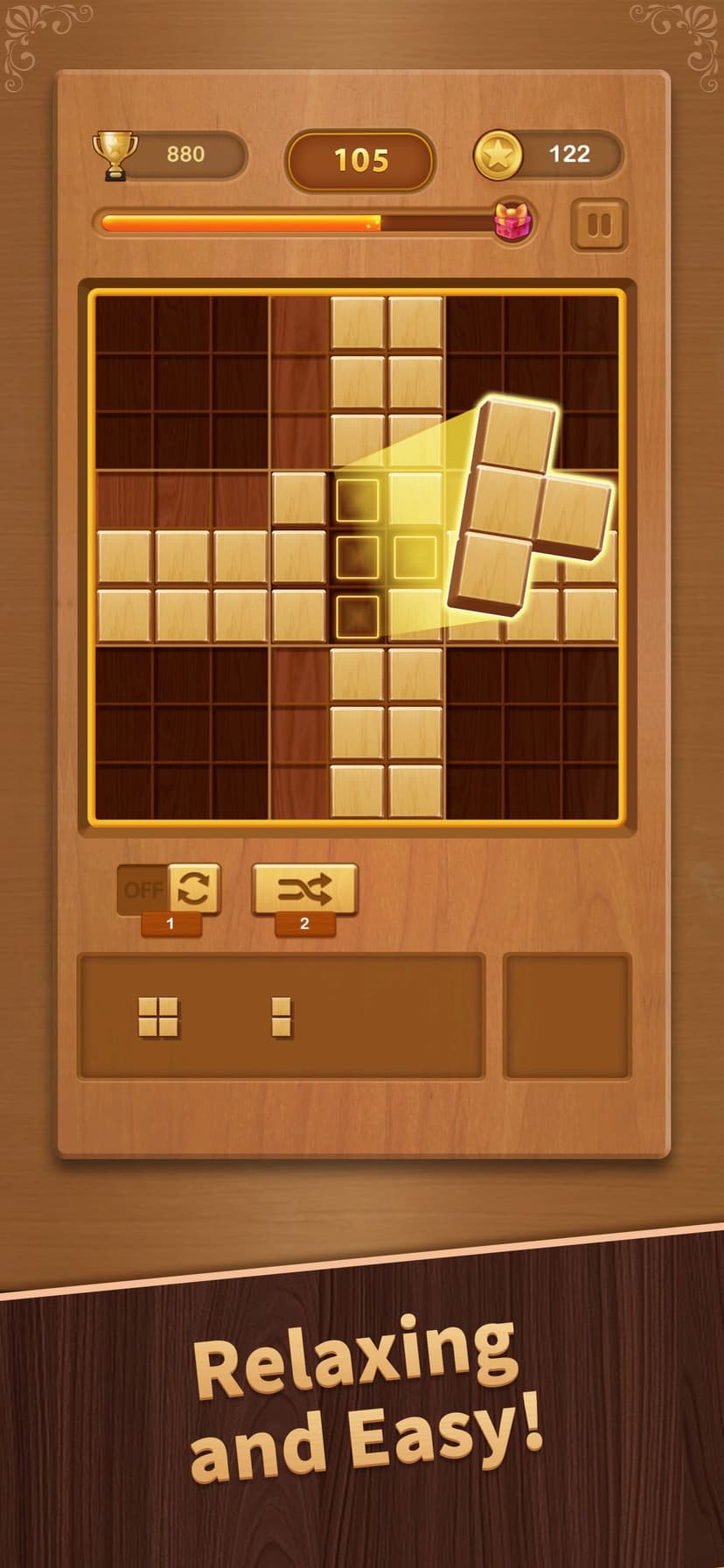 Wood Block Puzzle - Block Game screenshot 1 - screenshot
