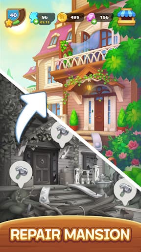Merge Village : Story & Puzzle screenshot 2 - screenshot