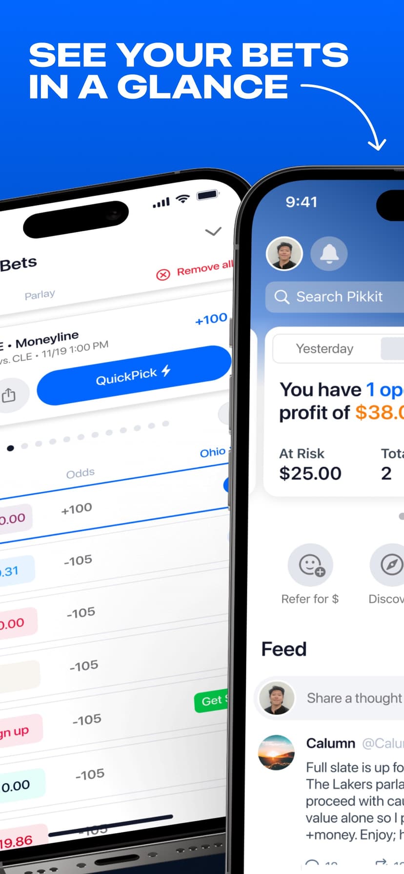Pikkit: Sports Betting Tracker screenshot 5 - screenshot
