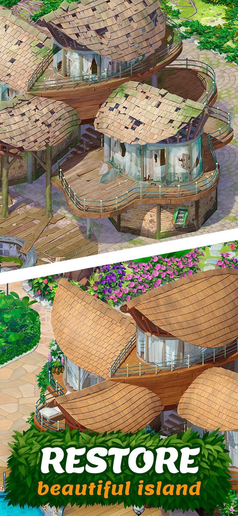 Tropical Forest: Match 3D Game screenshot 1 - screenshot
