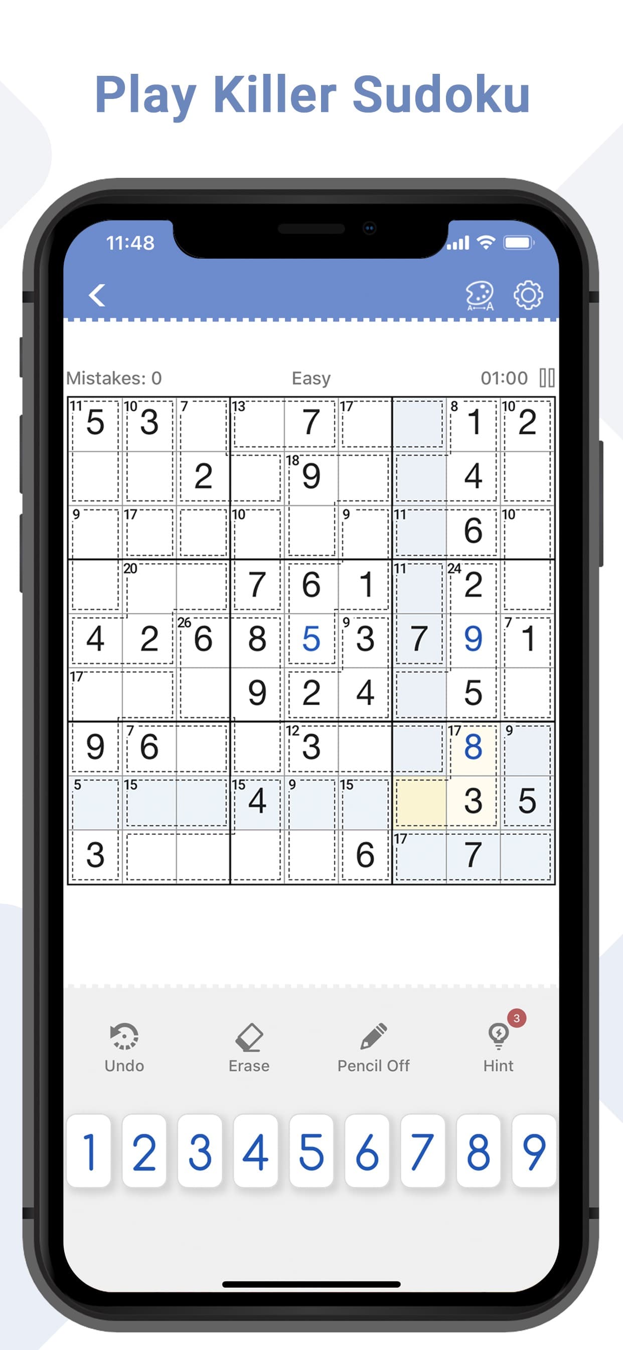 Killer Sudoku - Brain Games screenshot 1 - screenshot