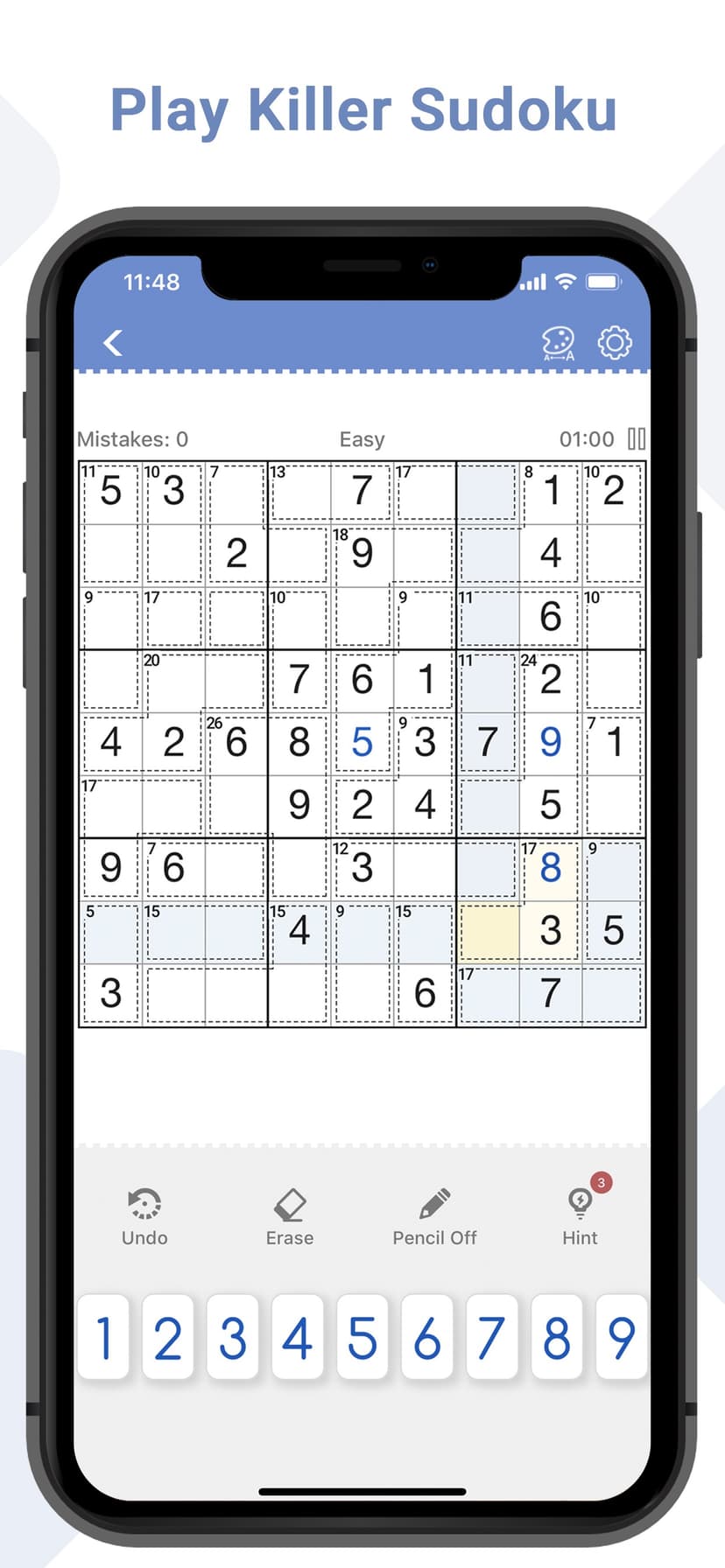 Killer Sudoku - Brain Games screenshot 1 - screenshot