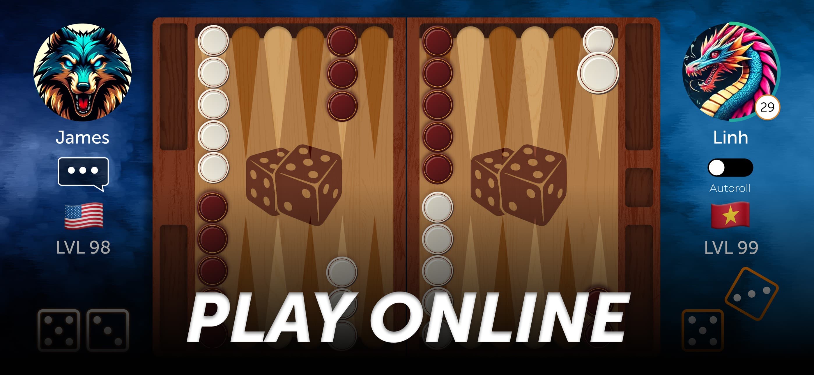 Backgammon Online: Dice Game screenshot 1 - screenshot