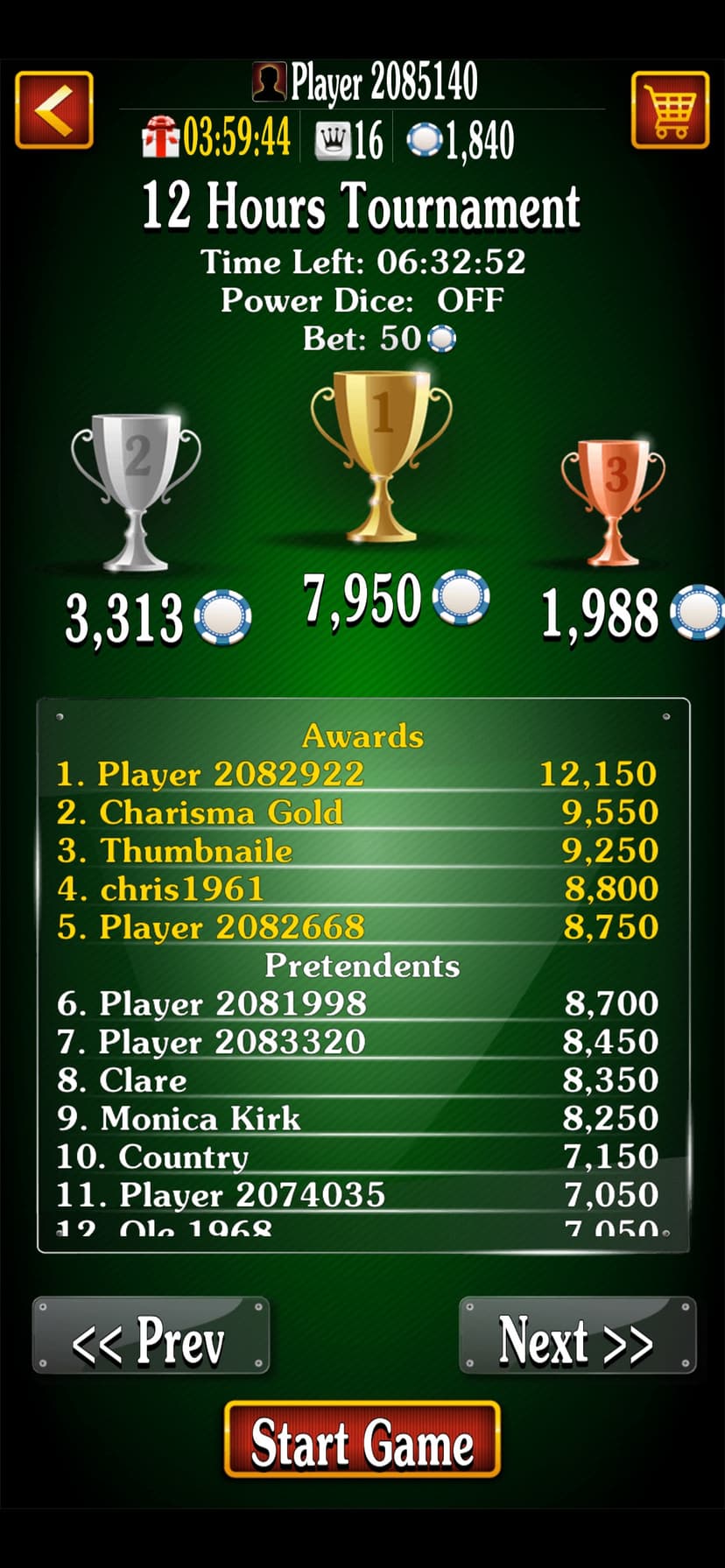 Farkle Craps: Dice Game Online screenshot 3 - screenshot