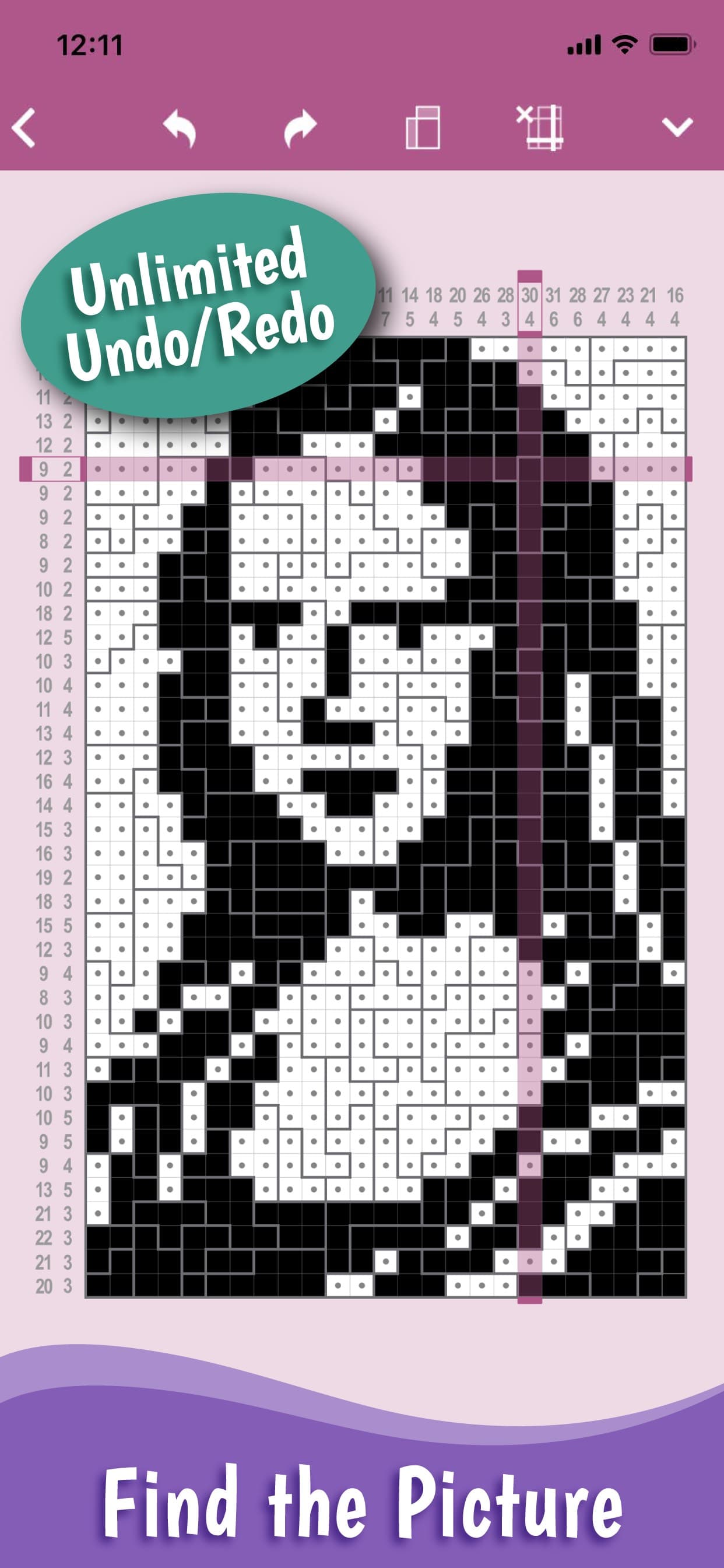 Cross-a-Pix: Nonogram Crosses screenshot 3 - screenshot