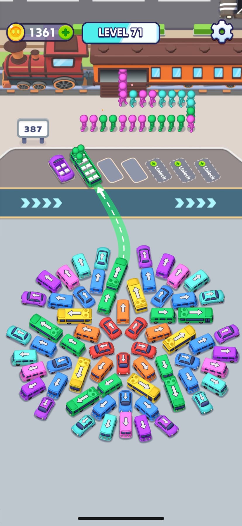 Crazy Bus Jam - Traffic Escape screenshot 1 - screenshot