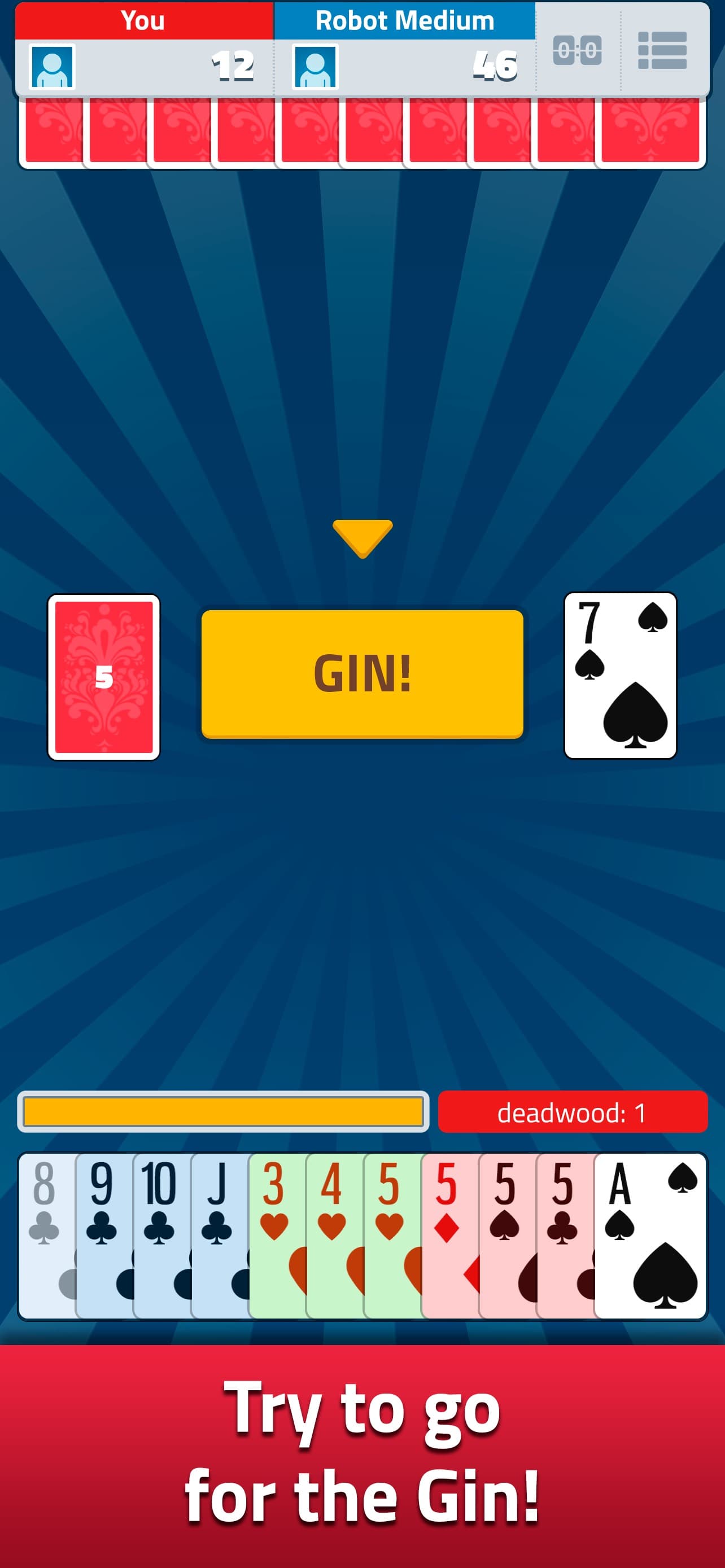 Gin Rummy - Classic Card Game screenshot 1 - screenshot