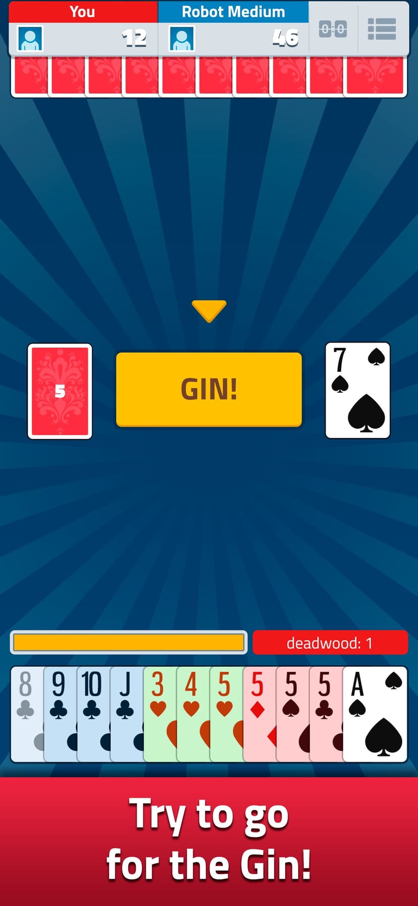 Gin Rummy - Classic Card Game screenshot 1 - screenshot