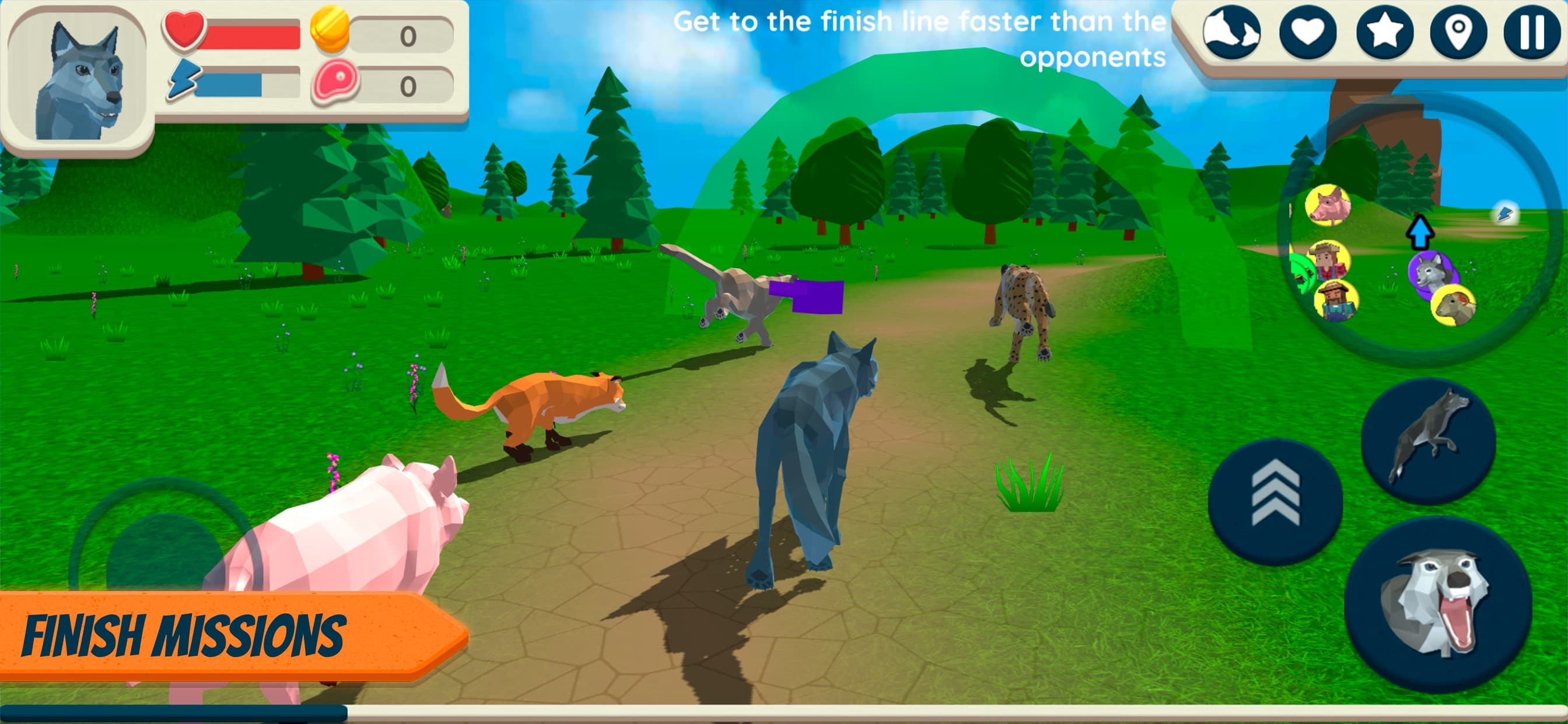 Wolf Simulator: Wild Animals screenshot 2 - screenshot