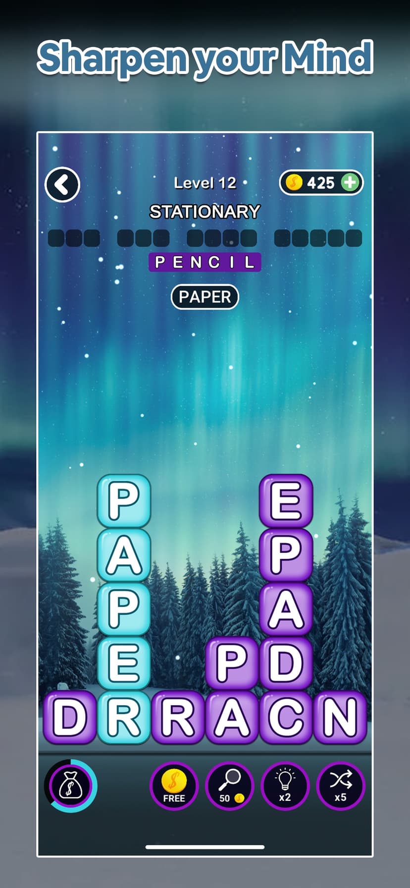 Word Blocks Connect Stacks screenshot 1 - screenshot