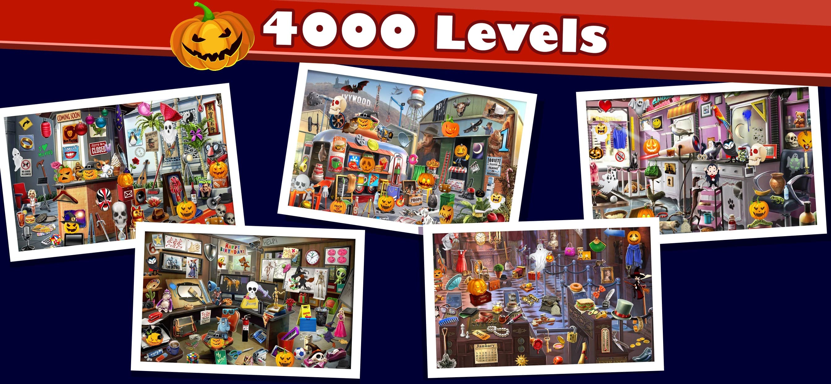 Halloween Hidden Objects Games screenshot 1 - screenshot