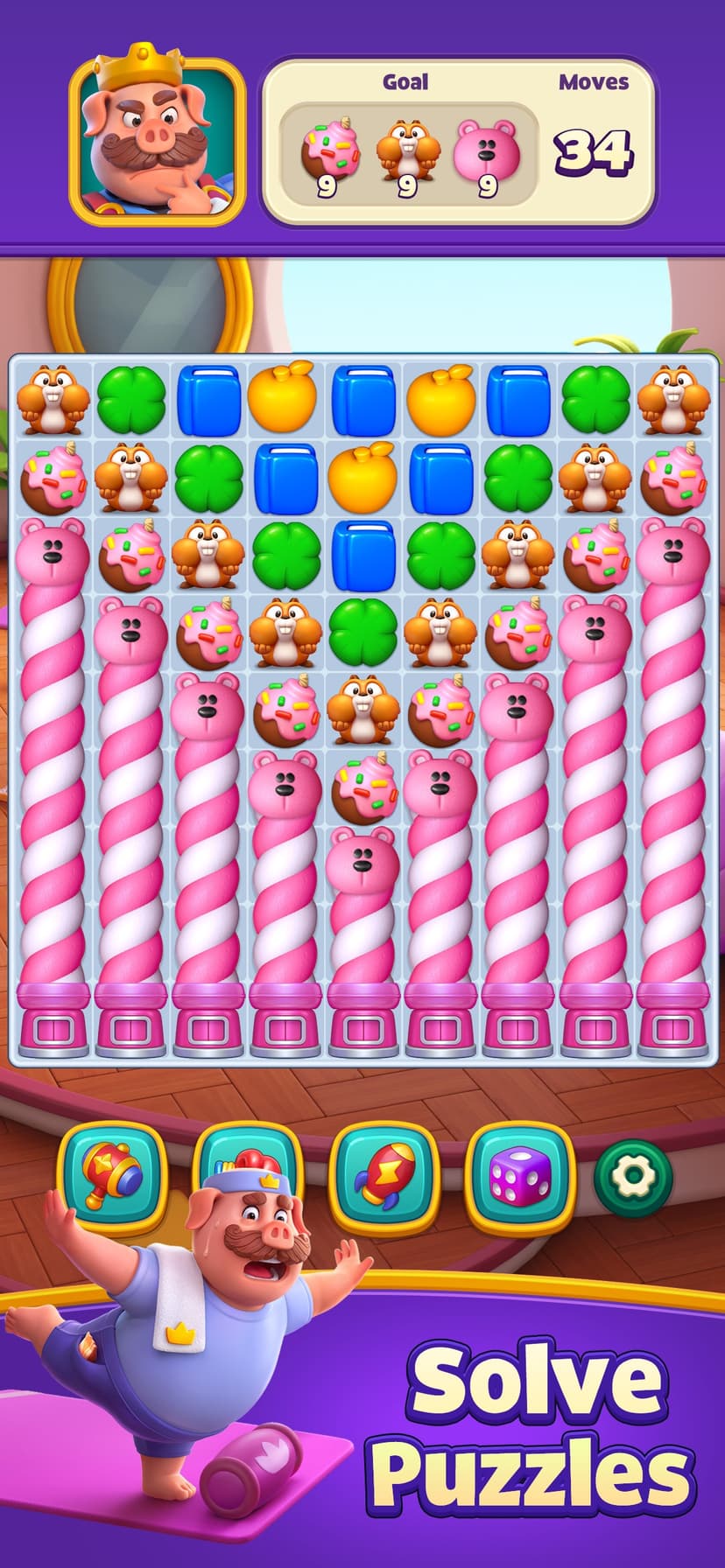 Piggy Kingdom - Match 3 Games screenshot 1 - screenshot
